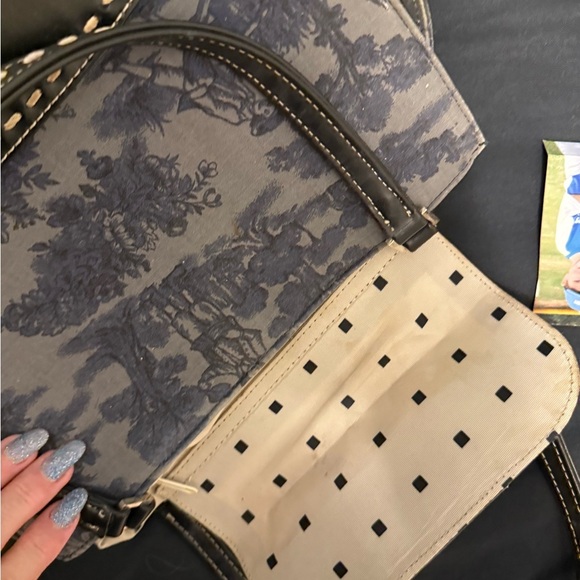 1980’s vintage purse- Navy blue- excellent condition - Picture 7 of 9